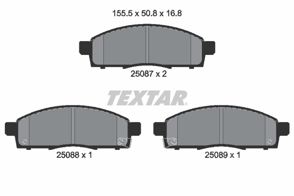 Set placute frana,frana disc 2508701 TEXTAR