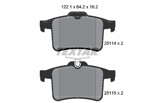 Set placute frana,frana disc 2511401 TEXTAR