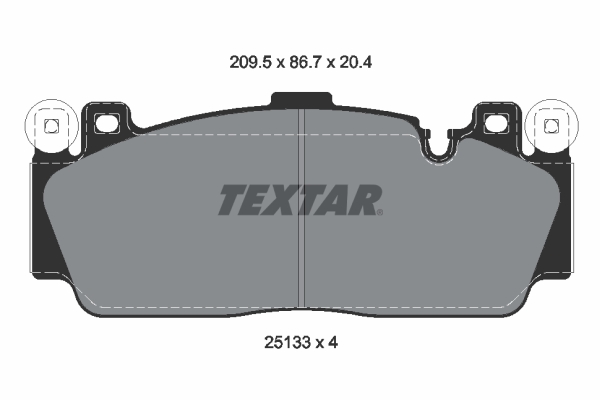 Set placute frana,frana disc 2513301 TEXTAR