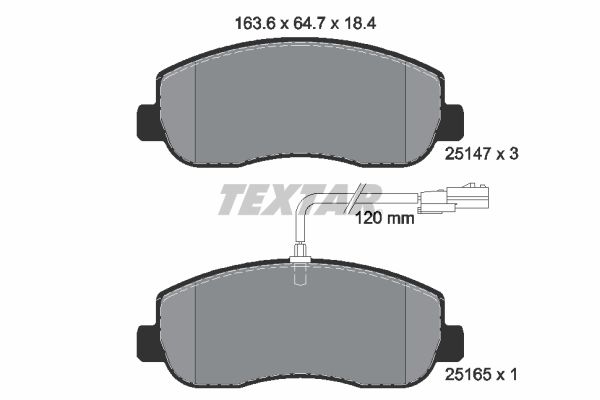 Set placute frana,frana disc 2514701 TEXTAR