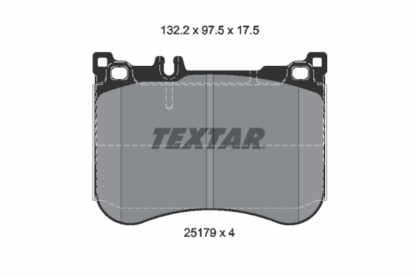 Set placute frana,frana disc 2517903 TEXTAR