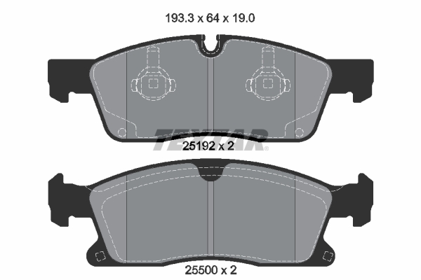 Set placute frana,frana disc 2519201 TEXTAR