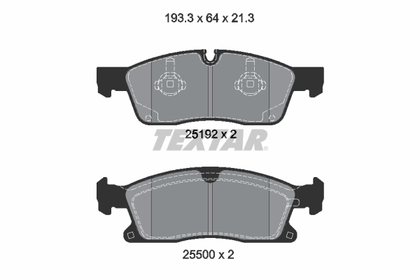 Set placute frana,frana disc 2519202 TEXTAR