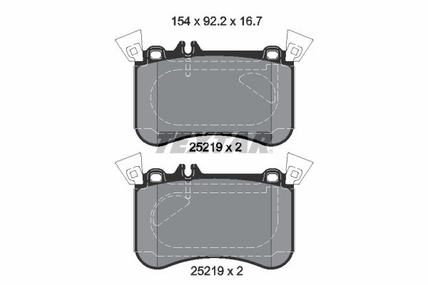 Set placute frana,frana disc 2521905 TEXTAR