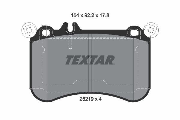 Set placute frana,frana disc 2521902 TEXTAR