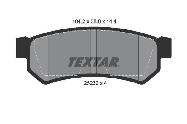 Set placute frana,frana disc 2523201 TEXTAR