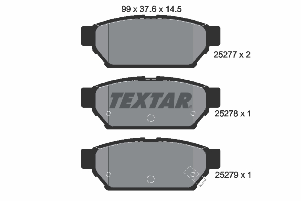 set placute frana,frana disc 2527701 TEXTAR