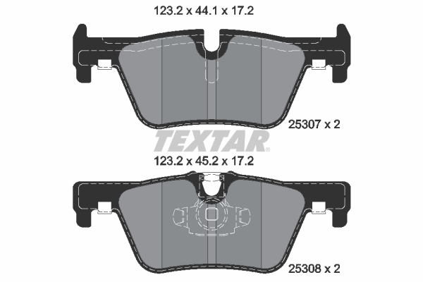 Set placute frana,frana disc 2530701 TEXTAR