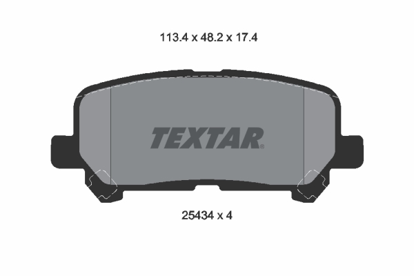 Set placute frana,frana disc 2543403 TEXTAR