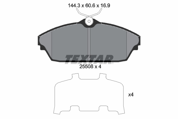 Set placute frana,frana disc 2550801 TEXTAR