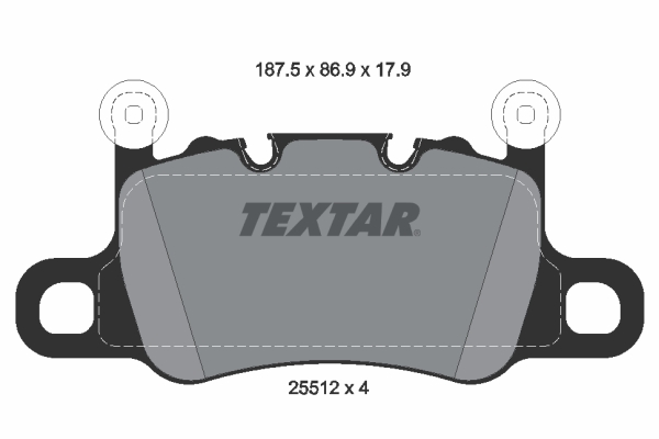 Set placute frana,frana disc 2551205 TEXTAR