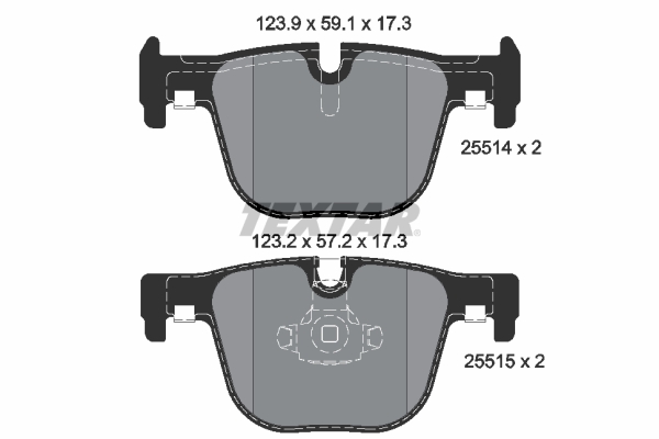 Set placute frana,frana disc 2551401 TEXTAR