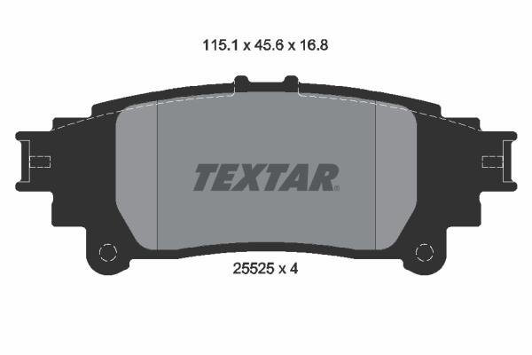 Set placute frana,frana disc 2552501 TEXTAR