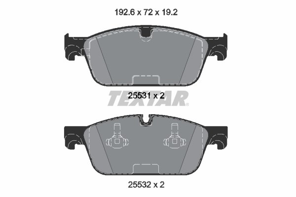 Set placute frana,frana disc 2553101 TEXTAR