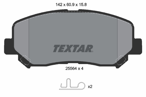 Set placute frana,frana disc 2556401 TEXTAR