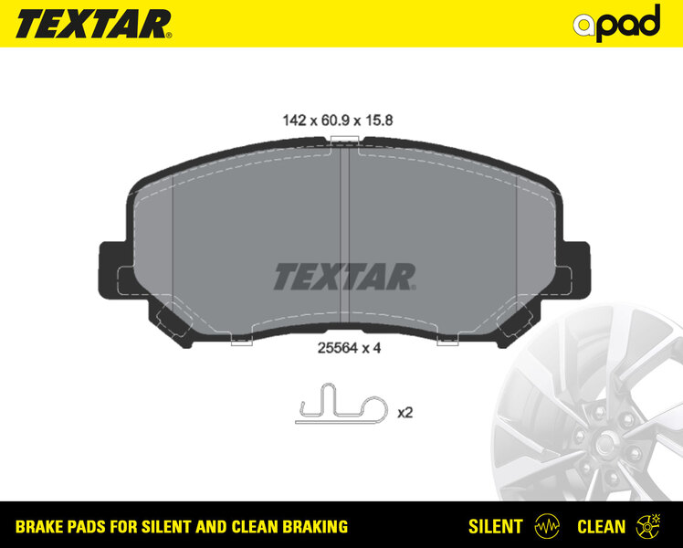 Set placute frana,frana disc 2556401SC TEXTAR
