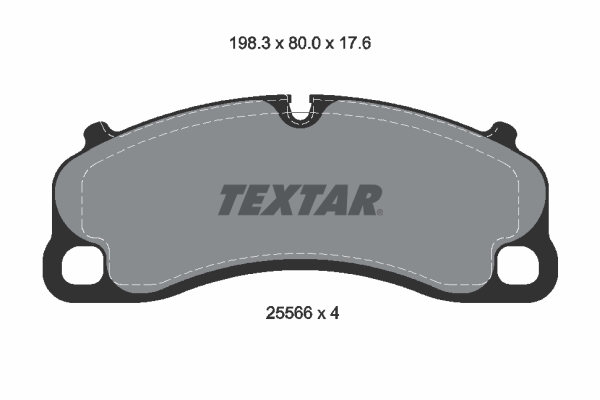 Set placute frana,frana disc 2556601 TEXTAR