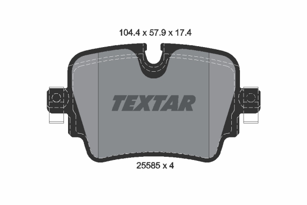 Set placute frana,frana disc 2558501 TEXTAR