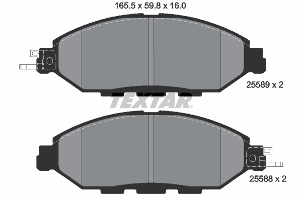 Set placute frana,frana disc 2558903 TEXTAR