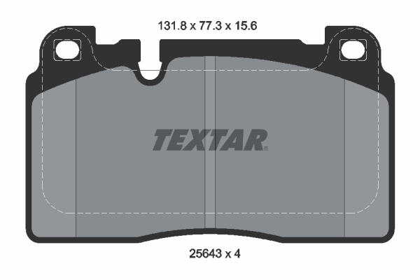 Set placute frana,frana disc 2564302 TEXTAR