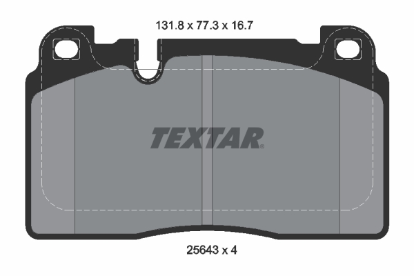 Set placute frana,frana disc 2564305 TEXTAR