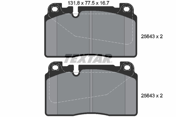 Set placute frana,frana disc 2564301 TEXTAR