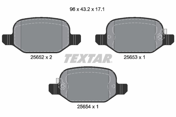 Set placute frana,frana disc 2565201 TEXTAR