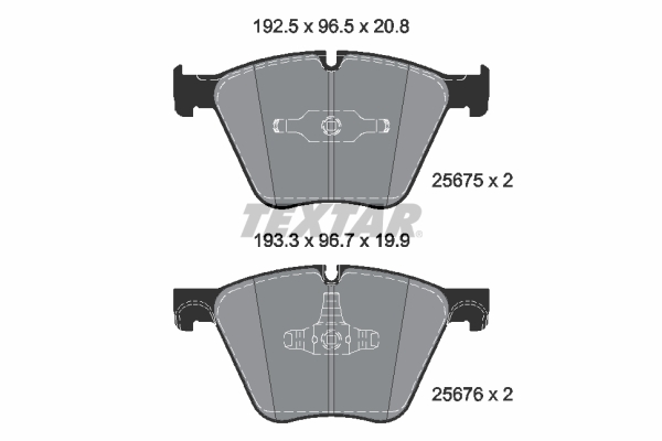 Set placute frana,frana disc 2567501 TEXTAR