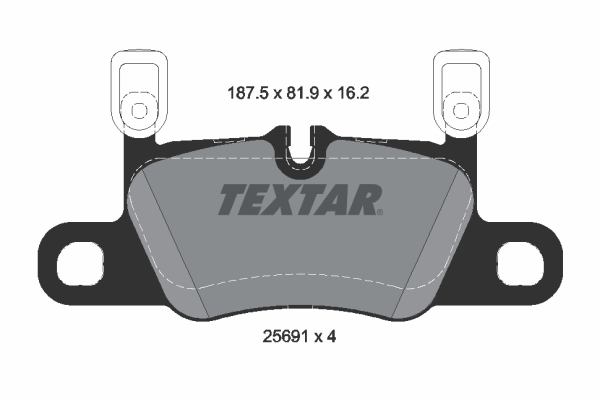 Set placute frana,frana disc 2569103 TEXTAR