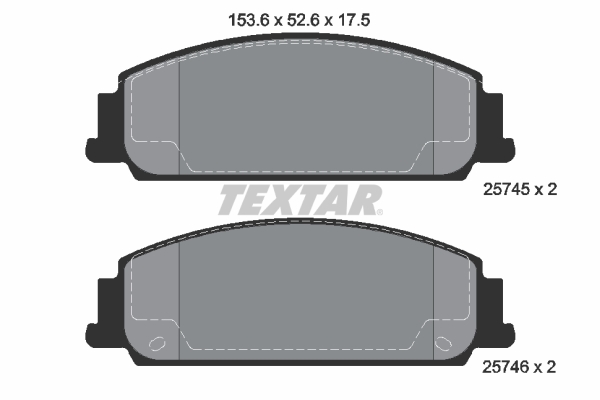 set placute frana,frana disc 2574501 TEXTAR