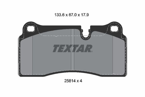 Set placute frana,frana disc 2581401 TEXTAR