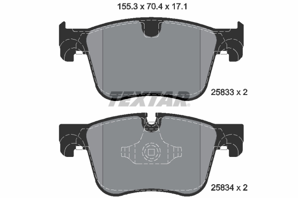 Set placute frana,frana disc 2583301 TEXTAR