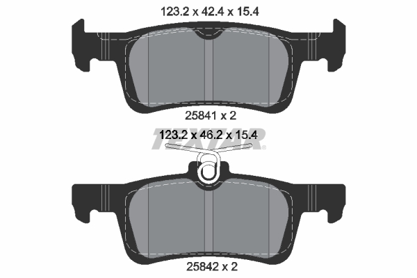 Set placute frana,frana disc 2584101 TEXTAR