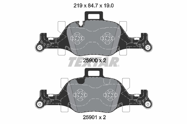 Set placute frana,frana disc 2590001 TEXTAR