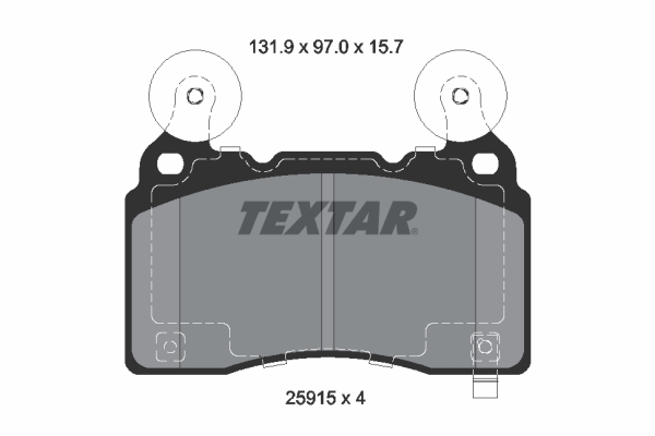 Set placute frana,frana disc 2591501 TEXTAR