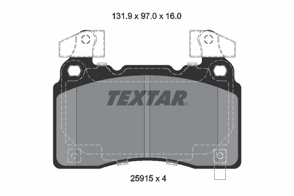 Set placute frana,frana disc 2591503 TEXTAR