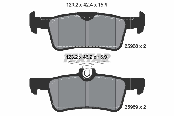 Set placute frana,frana disc 2596801 TEXTAR