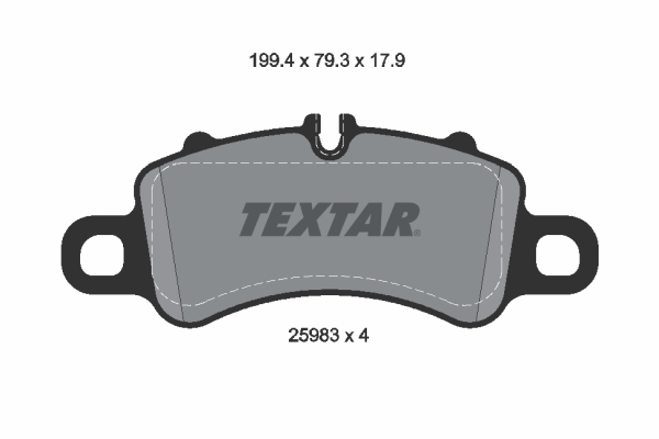 set placute frana,frana disc 2598303 TEXTAR