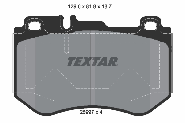 Set placute frana,frana disc 2599701 TEXTAR