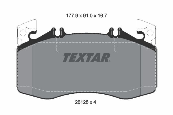 Set placute frana,frana disc 2612801 TEXTAR