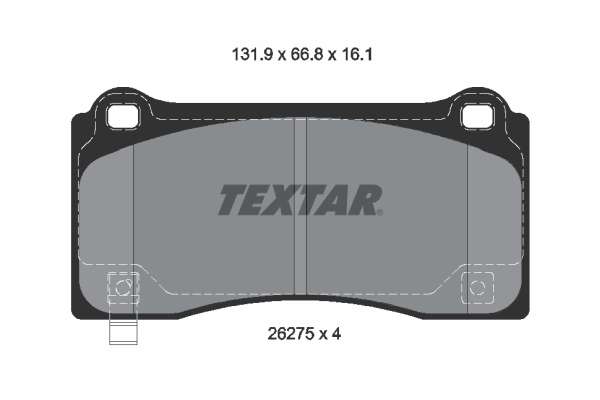 Set placute frana,frana disc 2627501 TEXTAR