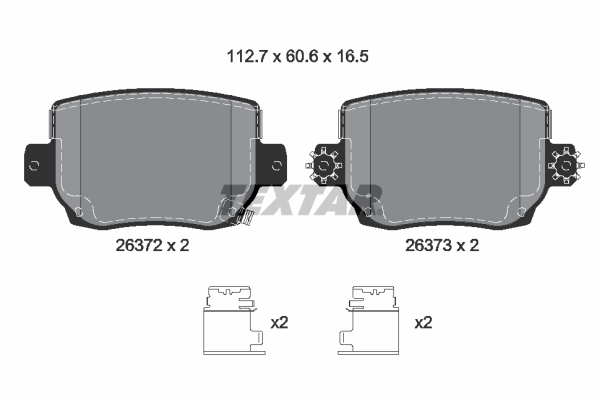 Set placute frana,frana disc 2637201 TEXTAR