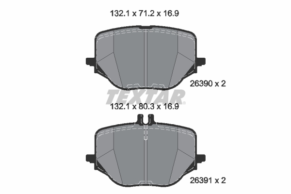 Set placute frana,frana disc 2639001 TEXTAR