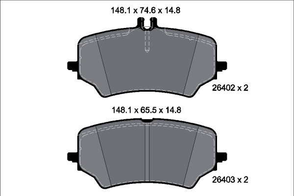 Set placute frana,frana disc 2640201 TEXTAR