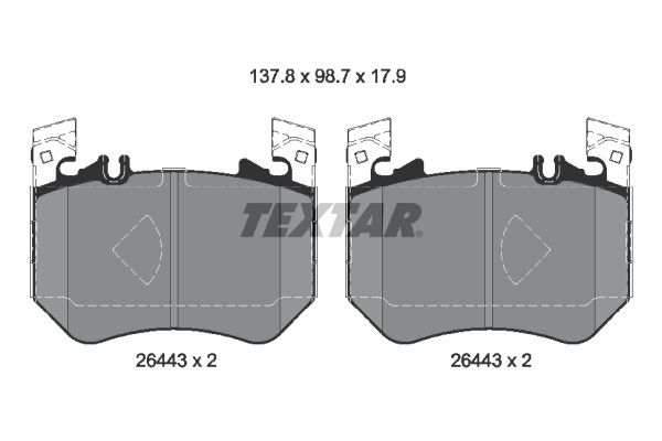 Set placute frana,frana disc 2644301 TEXTAR