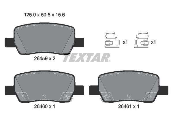 Set placute frana,frana disc 2645901 TEXTAR