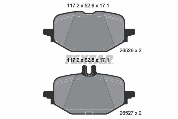 Set placute frana,frana disc 2652601 TEXTAR