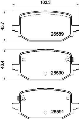 Set placute frana,frana disc 2658901 TEXTAR