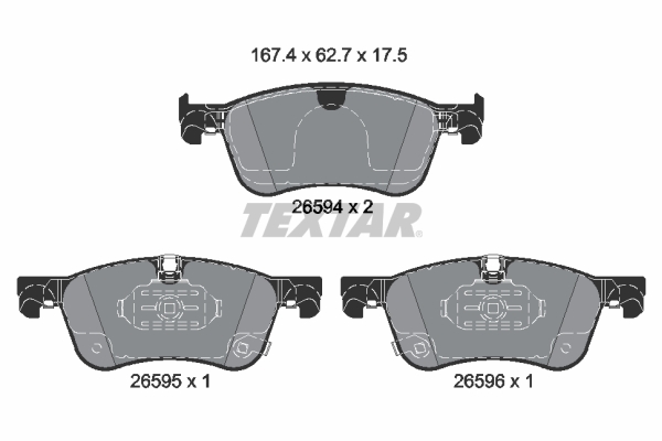 Set placute frana,frana disc 2659401 TEXTAR