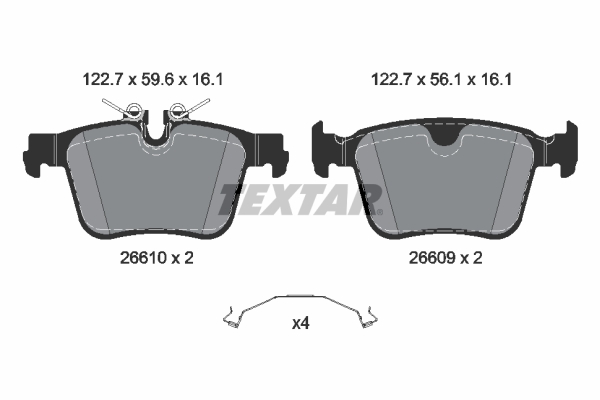 Set placute frana,frana disc 2661001 TEXTAR